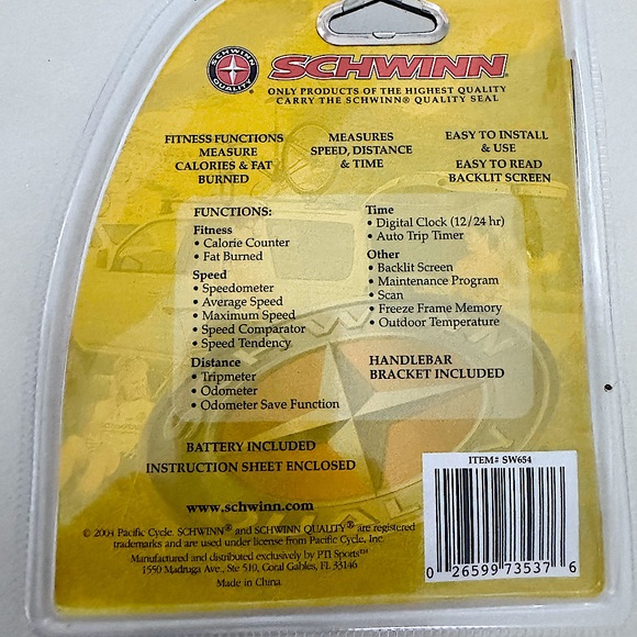 Schwinn 17 Function Cycle Computer - Picture 2 of 2